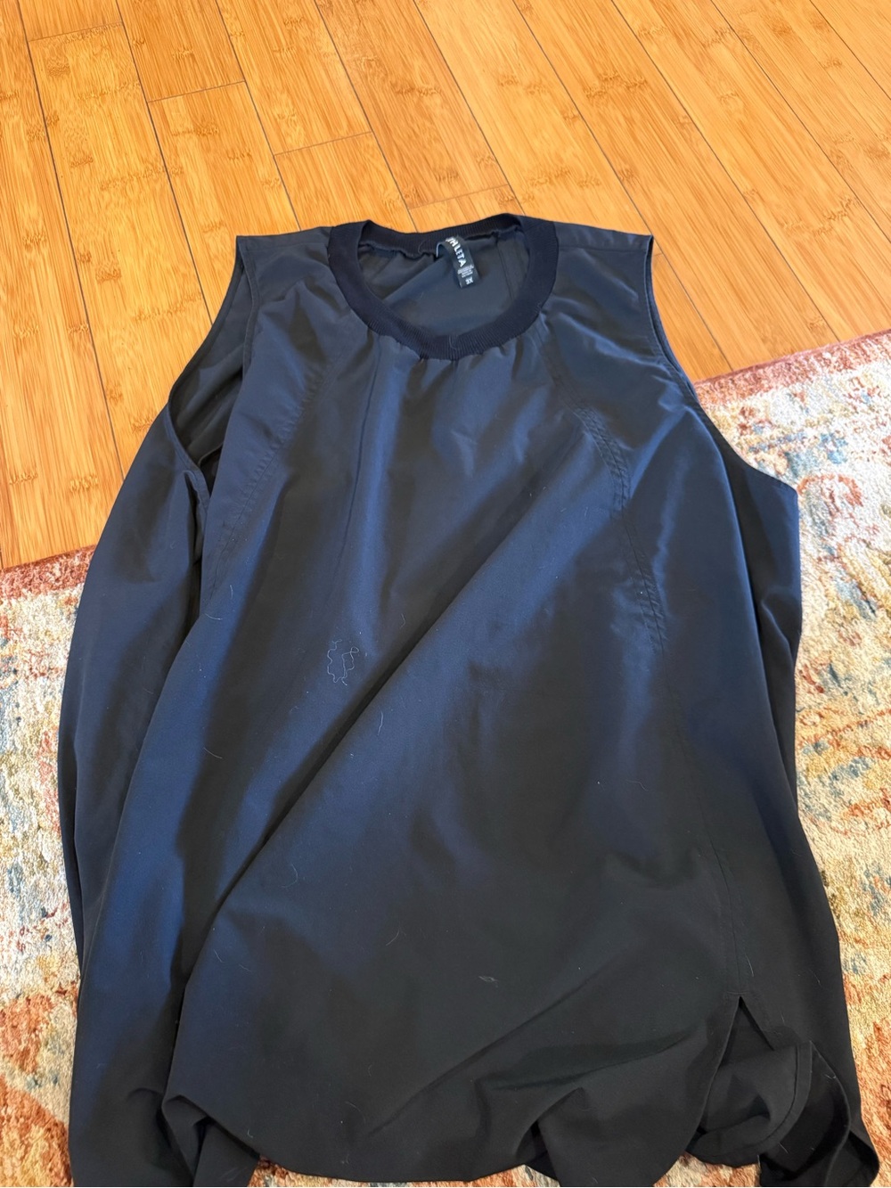 Athleta Black Sleeveless Crew Tank